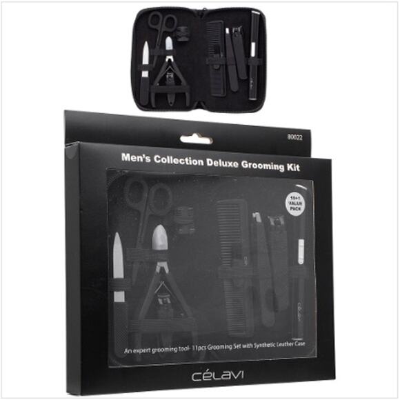 K-Care: Celavi Mens Collection Deluxe Grooming Kit* 11 piece kit*Korean Skincare - Picture 1 of 2